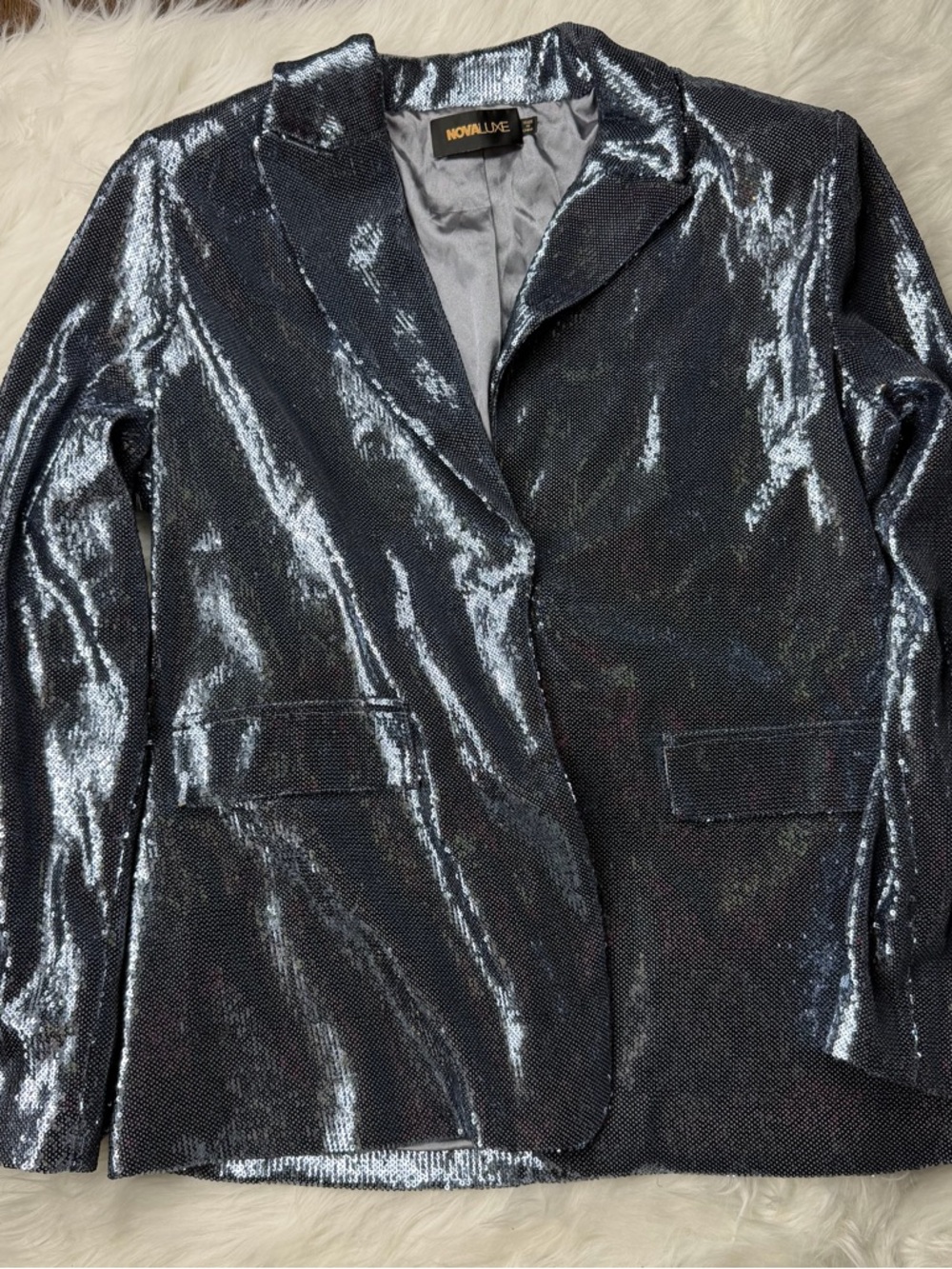 Fashion Nova Sequin Blazer - Picture 5 of 8